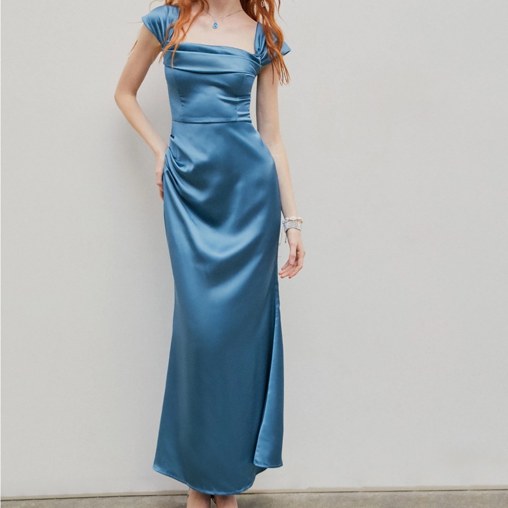 SATIN MAXI DRESS